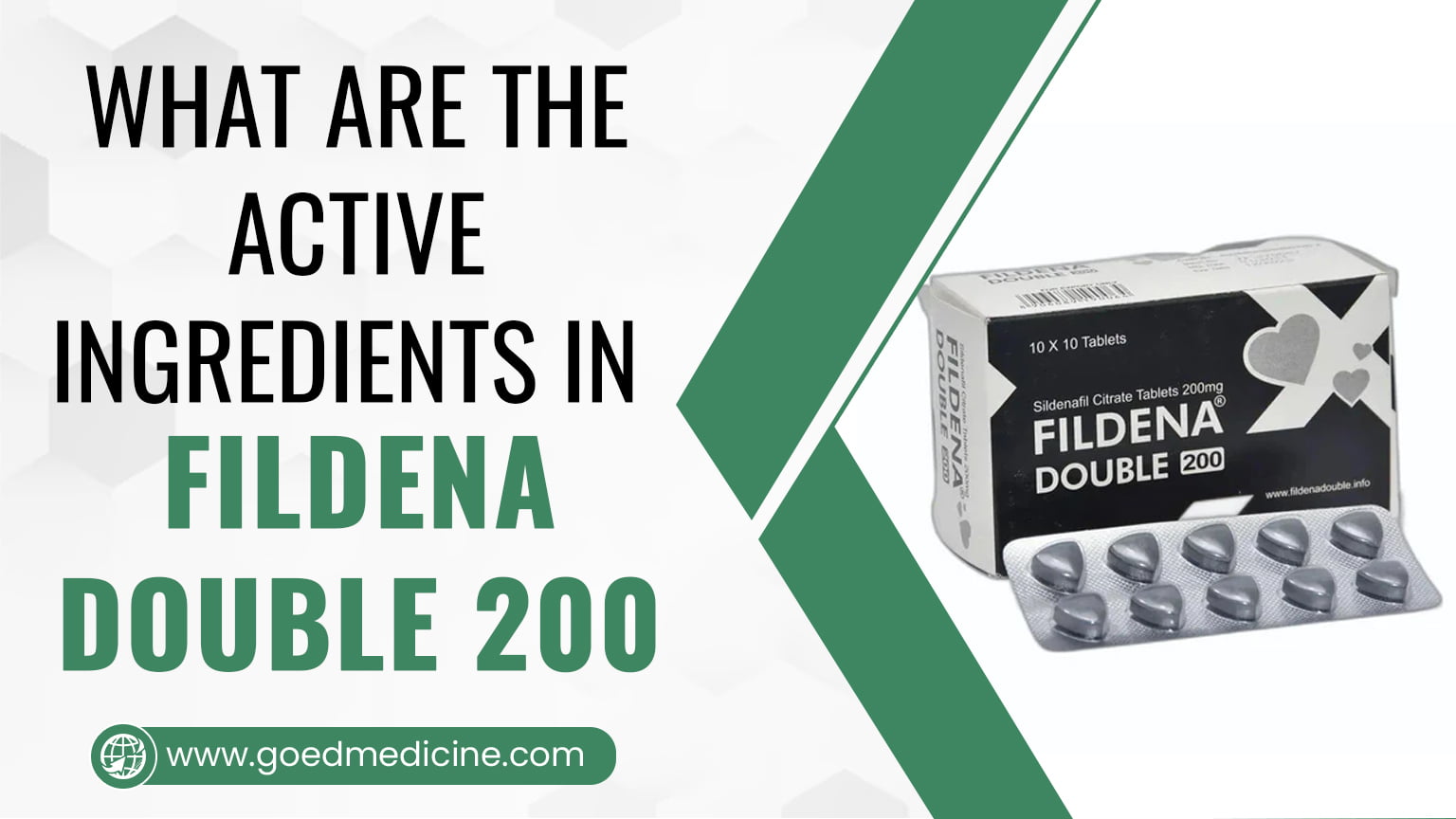 What are the active ingredients in Fildena Double 200