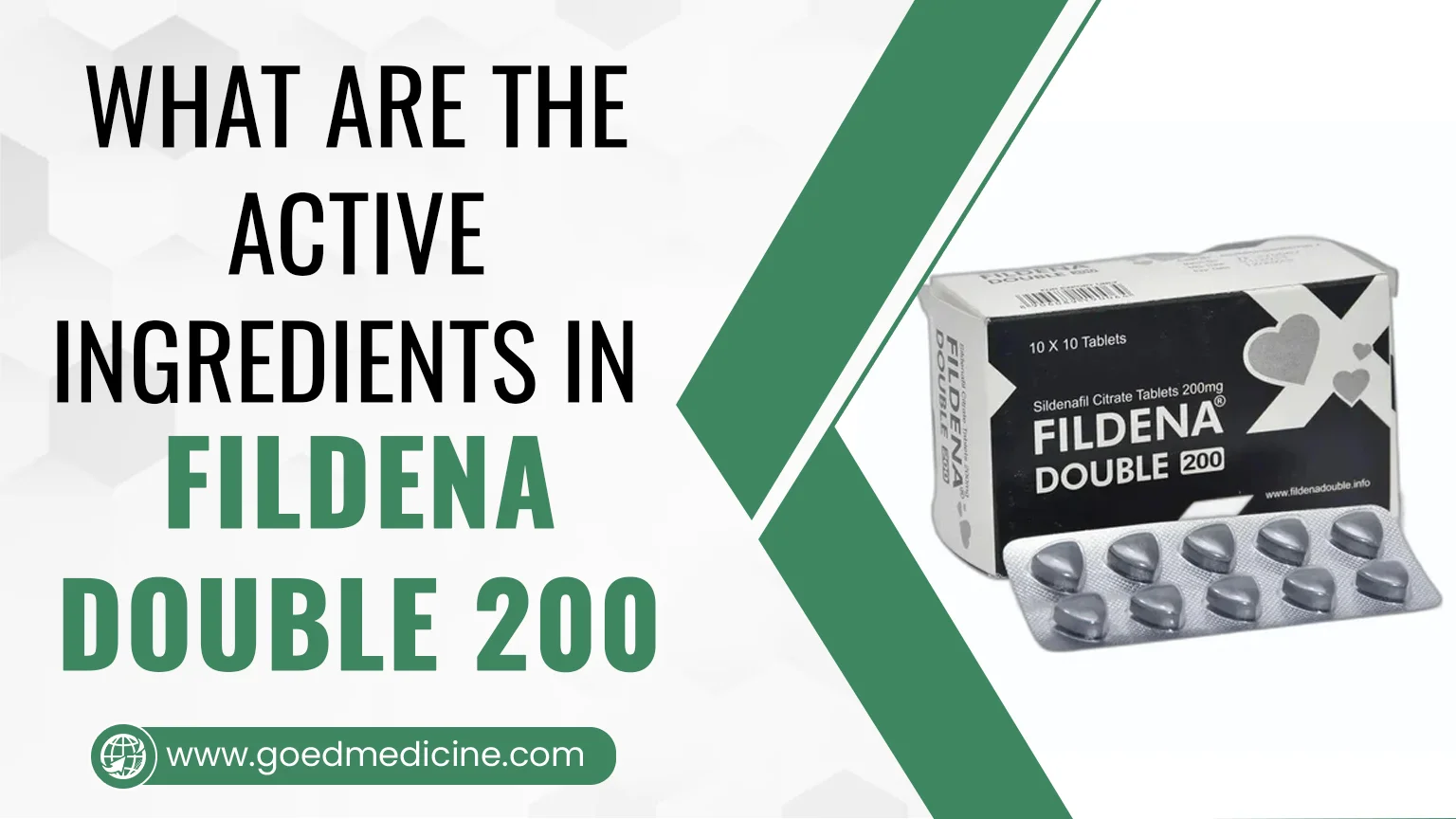 What are the active ingredients in Fildena Double 200