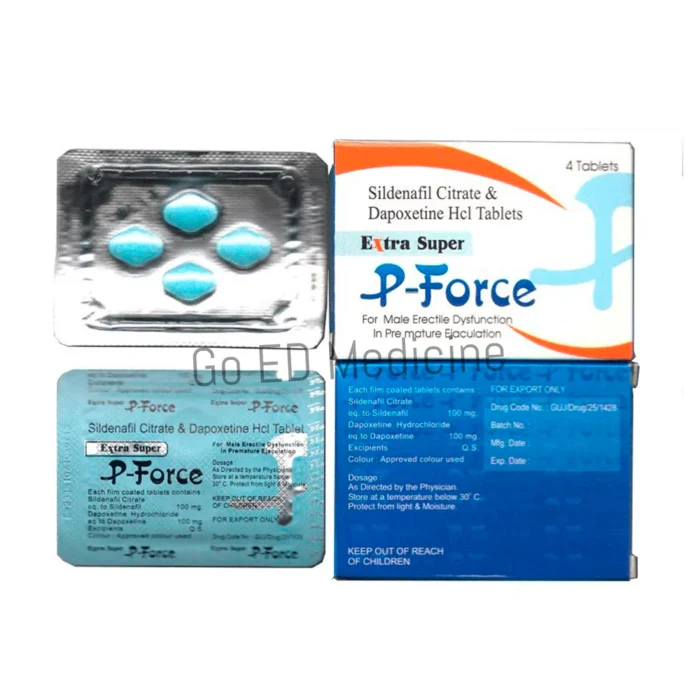 Extra Super P-Force (Sildenafil & Dapoxetine) Tablet 3