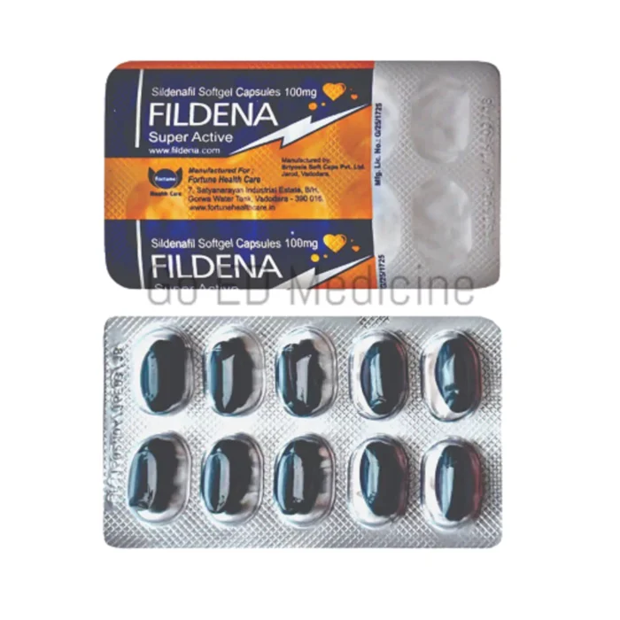 Fildena Super Active 100mg Sildenafil Softgel Capsules 2