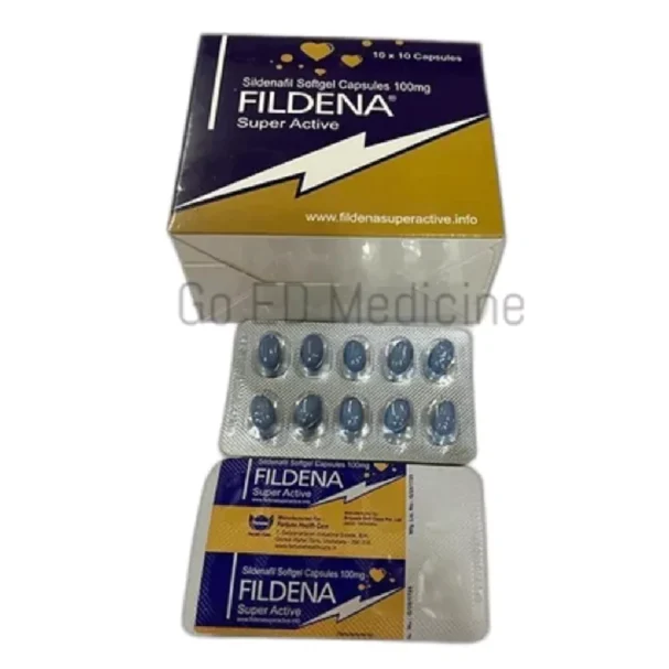 Fildena Super Active 100mg Sildenafil Softgel Capsules 3