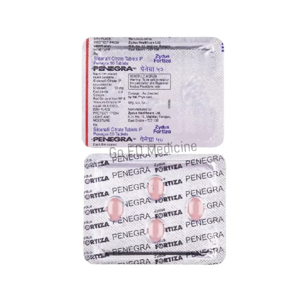 Penegra 50mg Sildenafil Citrate Tablet 2