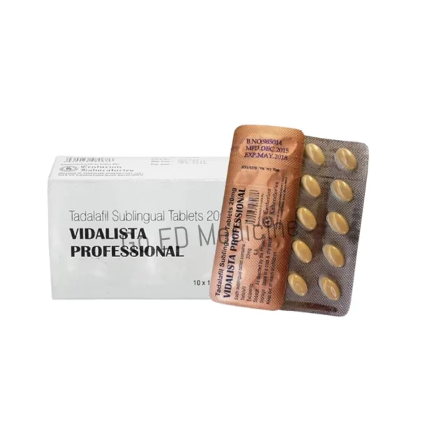 Vidalista Professional 20mg Tadalafil Sublingual Tablet 3