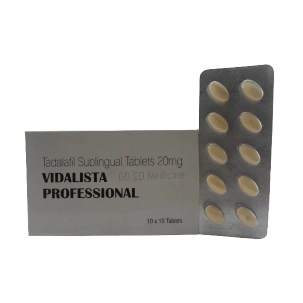 Vidalista Professional 20mg Tadalafil Sublingual Tablet 4