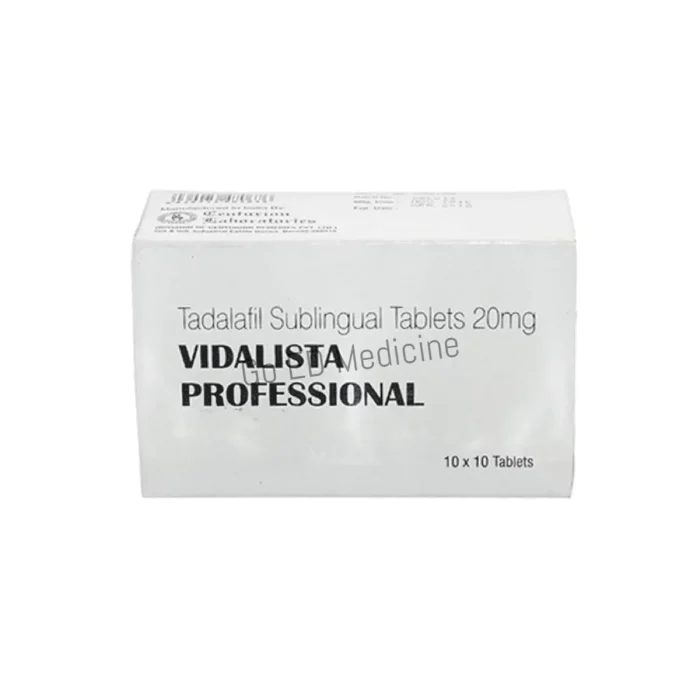 Vidalista Professional 20mg Tadalafil Sublingual Tablet 1