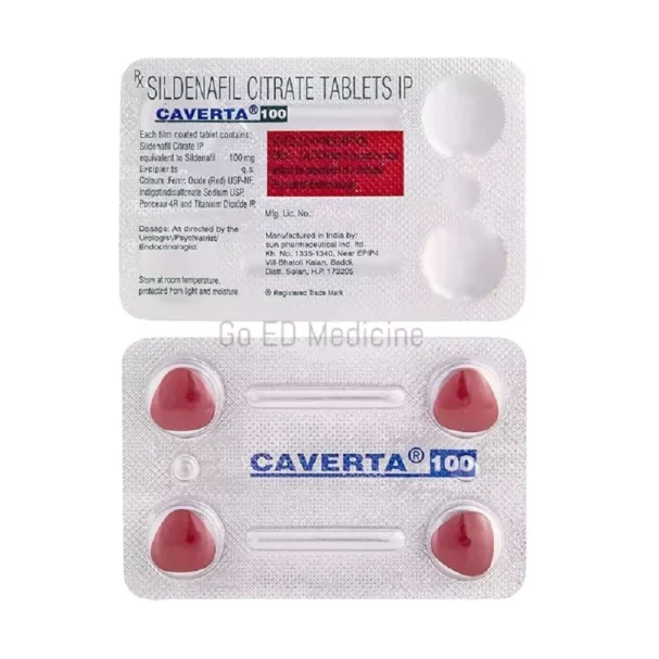 Caverta 100mg Sildenafil Tablet 2