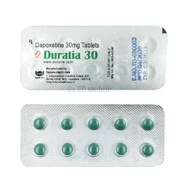 Duratia 30mg Dapoxetine Tablet 2