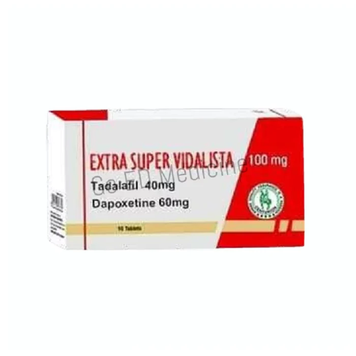 Extra Super Vidalista 100mg (Tadalafil & Dapoxetine) Tablet 1