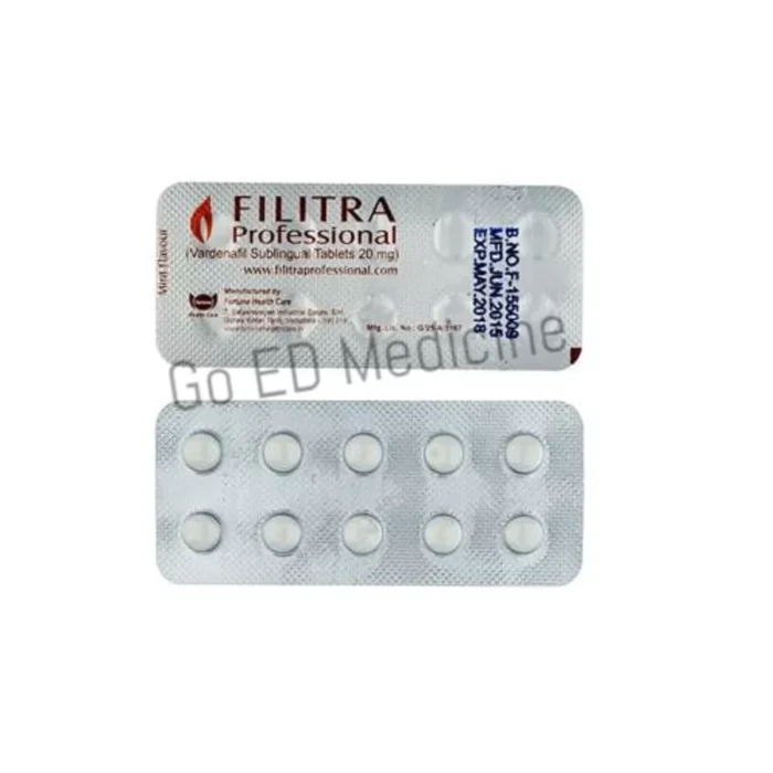 Filitra Professional 20mg Vardenafil Sublingual Tablet 2