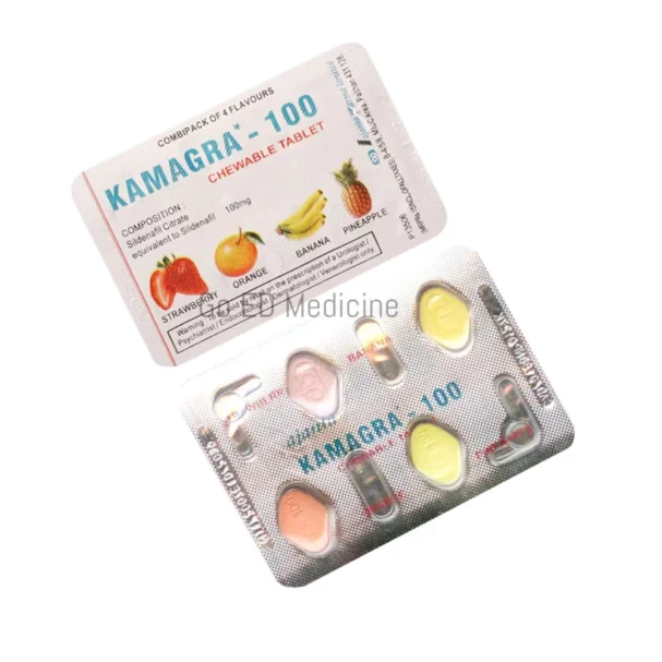 Kamagra Chewable 100mg Sildenafil Tablet 2