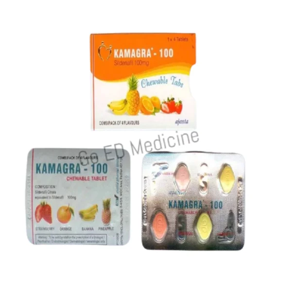 Kamagra Chewable 100mg Sildenafil Tablet 3