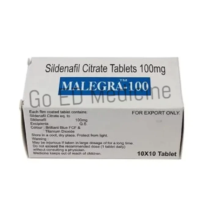 Malegra 100mg Sildenafil Tablet 1