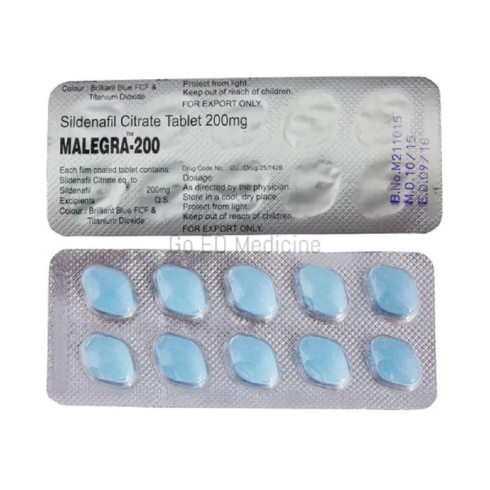 Malegra 200mg Sildenafil Tablet 2