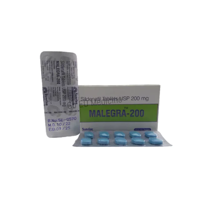 Malegra 200mg Sildenafil Tablet 4