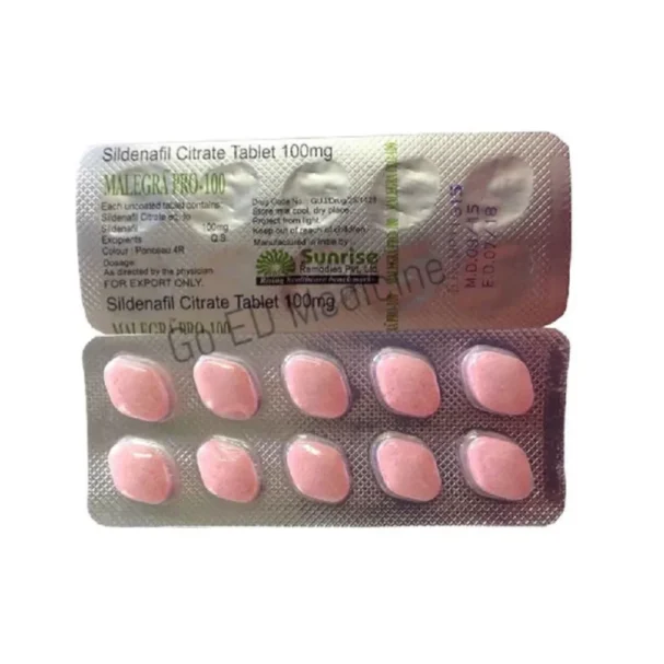 Malegra Pro 100mg Sildenafil Tablet 2