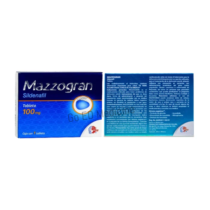 Mazzogran 100mg Sildenafil Tablet 2