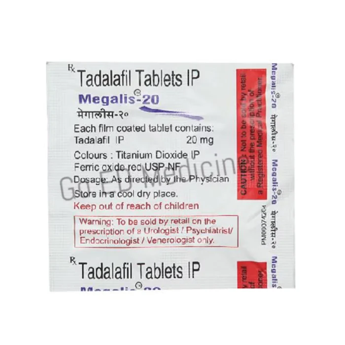 Megalis 20mg Tadalafil Tablet 2