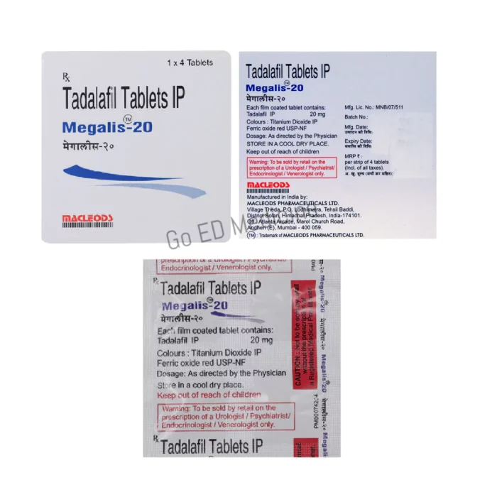 Megalis 20mg Tadalafil Tablet 3