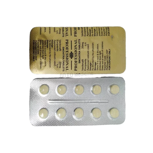 Snovitra Professional 20mg Vardenafil Tablet 1