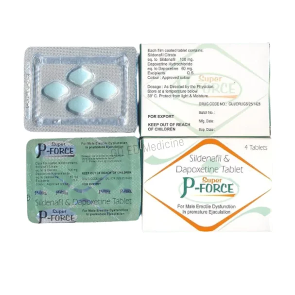 Super P-Force (Sildenafil & Dapoxetine) Tablet 3