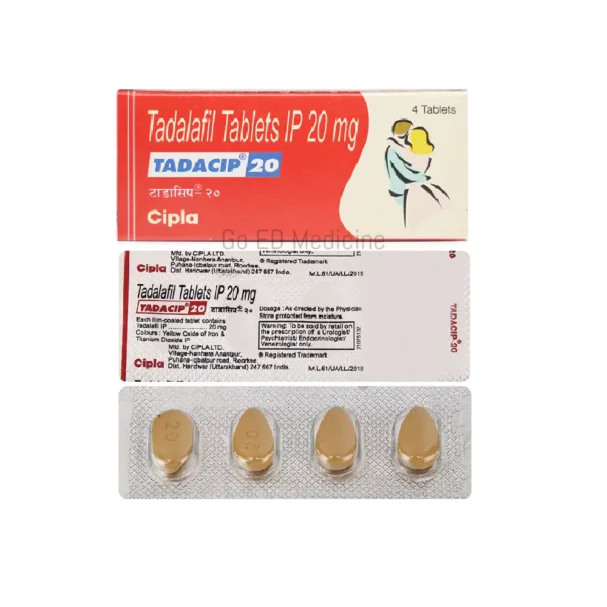 Tadacip 20mg Tadalafil Tablet 3