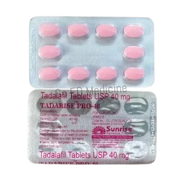 Tadarise Pro 40mg Tadalafil Tablet 3