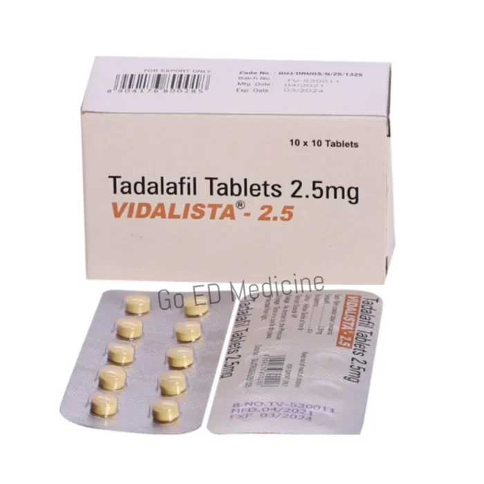 Vidalista 2.5mg Tadalafil Tablet 3