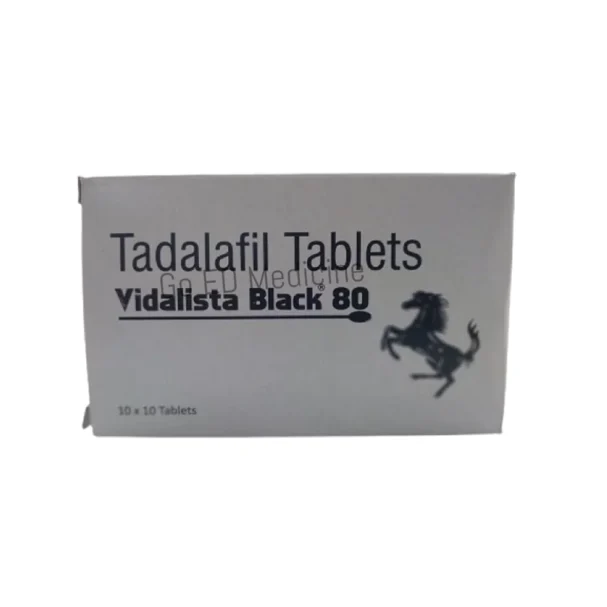 Vidalista Black 80mg Tadalafil Tablet 1