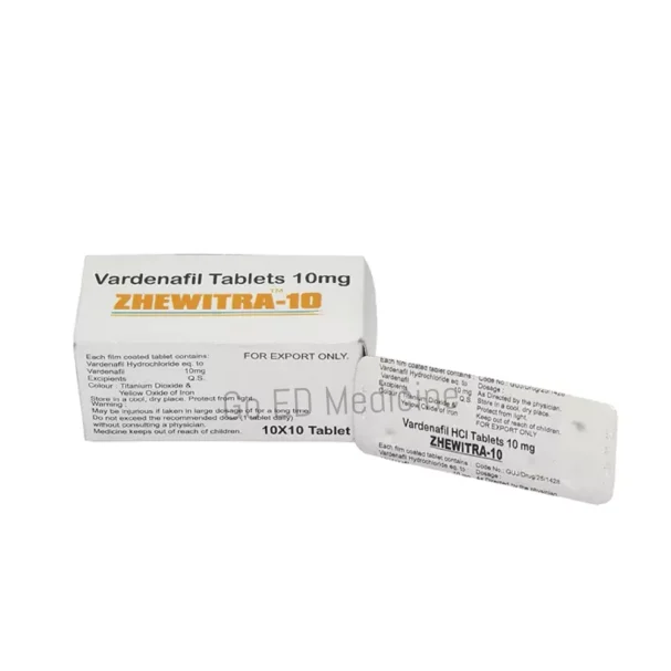 Zhewitra 10mg Vardenafil Tablet 3