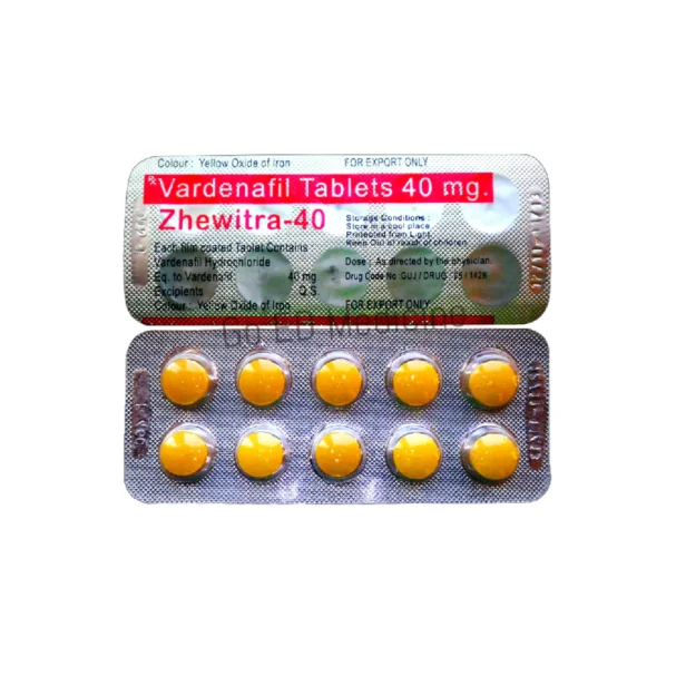 Zhewitra 40mg Vardenafil Tablet 2