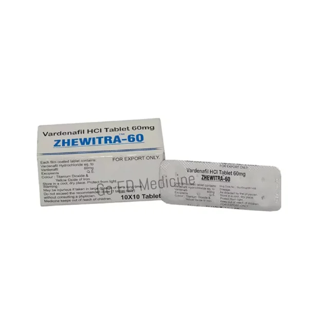 Zhewitra 60mg Sildenafil Tablet 4