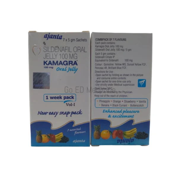 Kamagra 100mg Oral Jelly Sildenafil 1