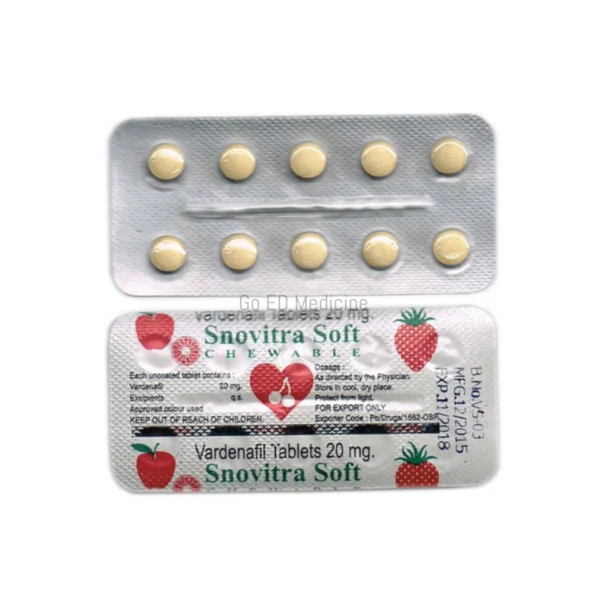 Snovitra Soft 20mg Vardenafil Tablet 2