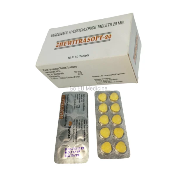 Zhewitra Soft 20mg Vardenafil Tablet 1