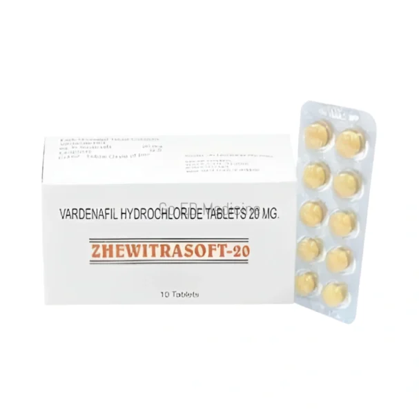 Zhewitra Soft 20mg Vardenafil Tablet 3