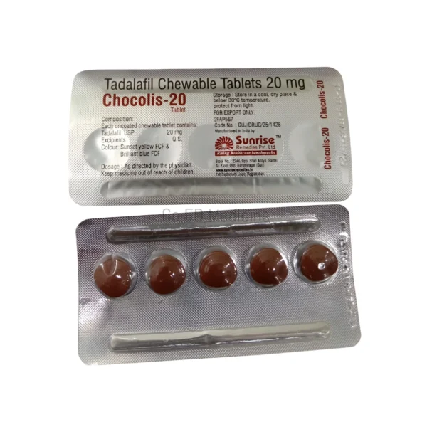 Chocolis 20mg Tadalafil Tablets 3