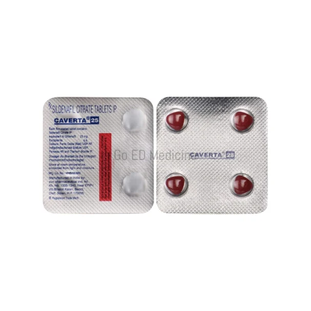 Caverta 25mg Sildenafil Tablets 1