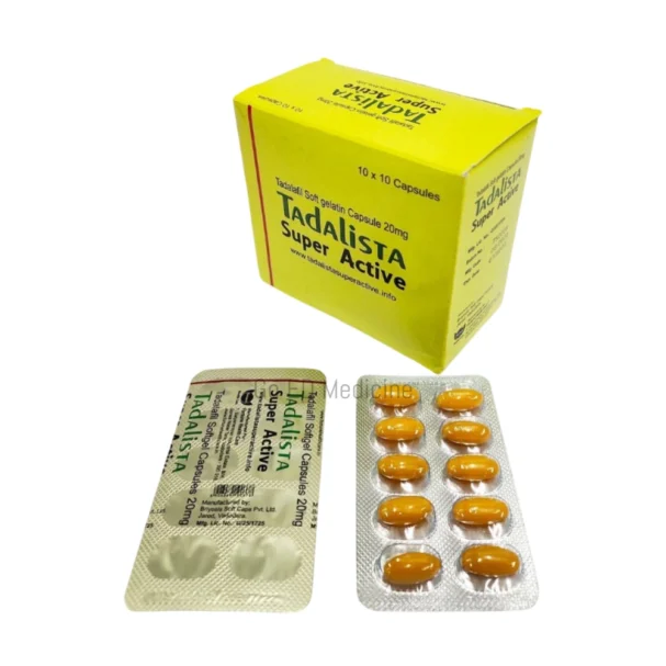 Tadalista Super Active 20mg Tadalafil Soft Gelatin Capsule 1