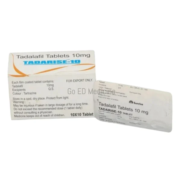 Tadarise 10mg Tadalafil Tablets 1