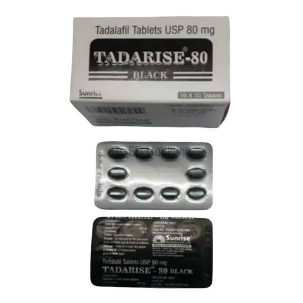Tadarise Black 80mg Tadalafil Tablets 2