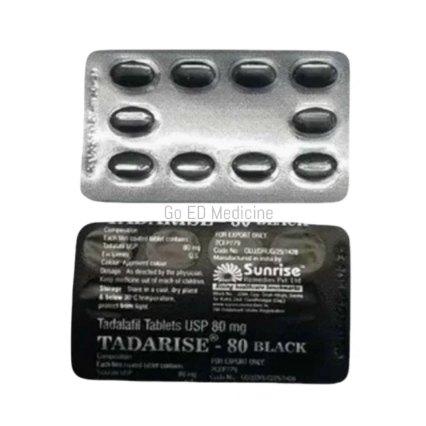 Tadarise Black 80mg Tadalafil Tablets 3