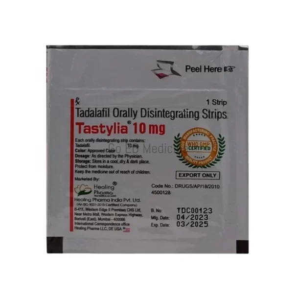 Tastylia 10mg Tadalafil Orally Disintegrating Strip 3