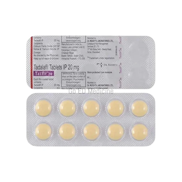 Tazzle 20mg Tadalafil Tablets 2