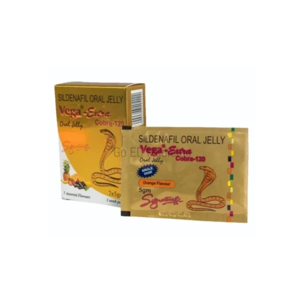 Vega Extra Cobra 120mg Sildenafil Oral Jelly 3