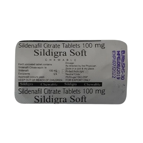 Sildigra Soft 100mg Sildenafil Tablet 1