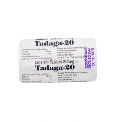 Tadaga 20mg Tadalafil Tablets