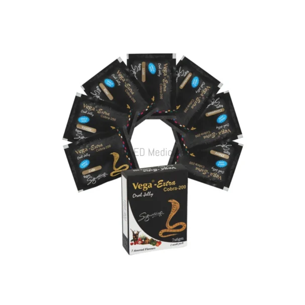 Vega Extra Cobra 200mg Sildenafil Oral Jelly 3