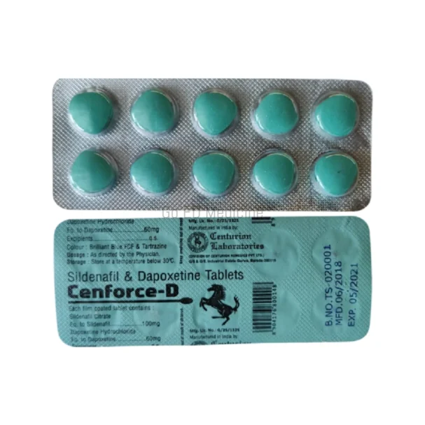 Cenforce D 160mg Sildenafil & Dapoxetine Tablet 3