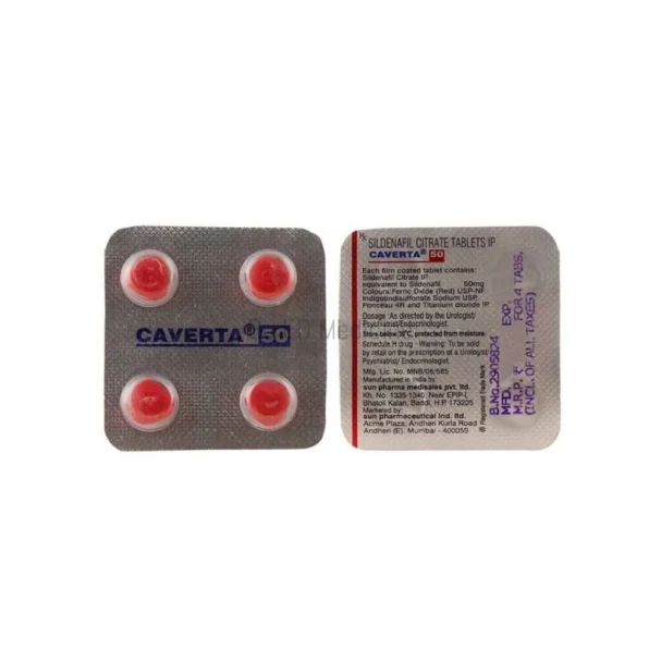Caverta 50mg Sildenafil Tablet 1