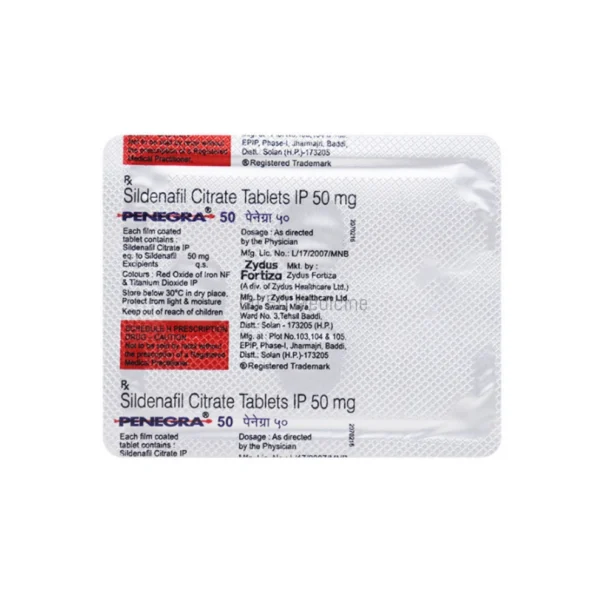 Penegra 50mg Sildenafil Citrate Tablet 1